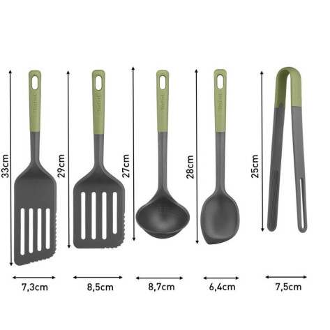 Комплект прибори за готвене Tefal K279S555 Set 5Pcs Essential 2In1 Gr - K279S555