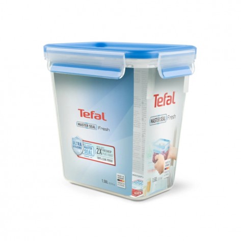 Кутия за съхранение Tefal K3021912 CLIP&CLOSE rect 1.60L TEF - K3021912
