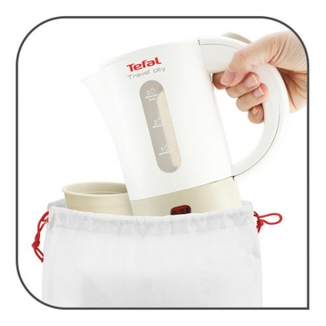 Електрическа кана Tefal KO120130 TRAVEL CITY2 0.5L white & grey - KO120130