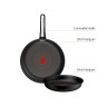 Комплект тигани и тенджери Tefal P0009553 Set 3Pcs Excellence Plus G7 Bla - P0009553