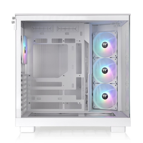 Кутия за компютър Thermaltake View 380 XL TG ARGB Snow + Thermaltake CT120 EX Reverse ARGB Sync PC Cooling Fan 3 Pack Magnetic Connect White - CA-11E-00M6WN-00_CL-F194-PL12SW-A