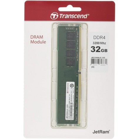 Памет Transcend 32GB JM DDR4 3200Mhz U-DIMM 2Rx8 2Gx8 CL22 1.2V - JM3200HLE-32G