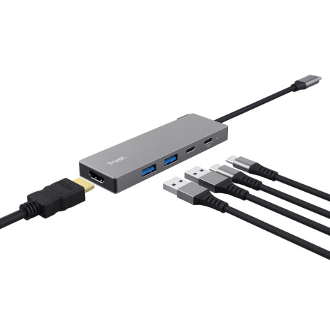 USB хъб TRUST Dalyx 5-IN-1 Multiport Hub - 26062