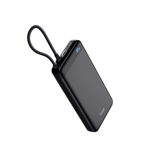 Външна батерия TRUST Fiera 20.000 Powerbank Fixed Cable - 25881