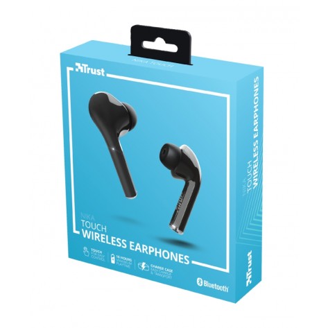 Слушалки TRUST Nika Touch Bluetooth Earphones Black - 23554