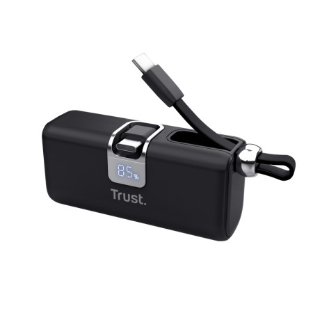 Външна батерия TRUST Pacto 5000 mAh Pocket Powerbank Black - 26104