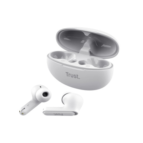Слушалки TRUST Yavi Bluetooth ENC Earbuds White - 25172