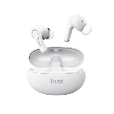 Слушалки TRUST Yavi Bluetooth ENC Earbuds White - 25172