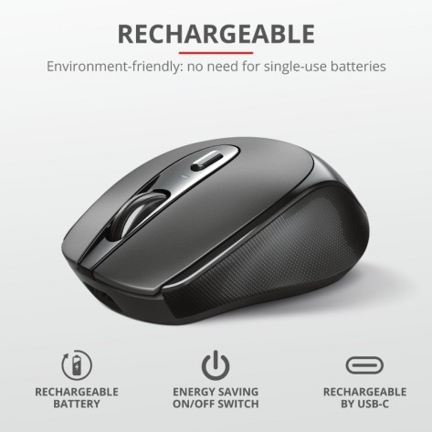 Мишка TRUST Zaya Wireless Rechargeable Mouse Black - 23809