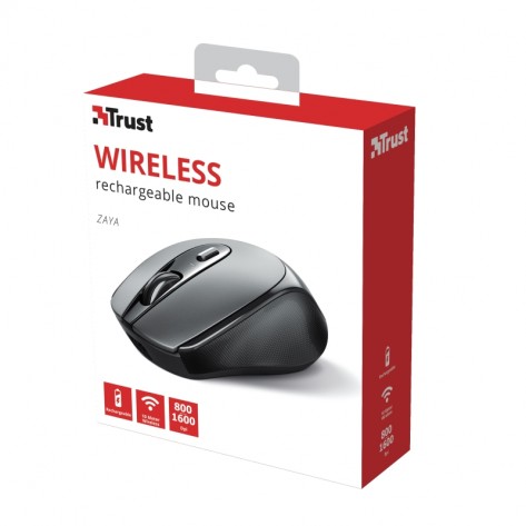 Мишка TRUST Zaya Wireless Rechargeable Mouse Black - 23809