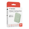 Външна батерия Verbatim Charge 'n' Go Essentials Power Bank Magnetic Wireless 20000mAh Green - 32224