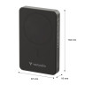 Външна батерия Verbatim Charge 'n' Go Essentials Power Bank Magnetic Wireless 10000mAh Black - 32227