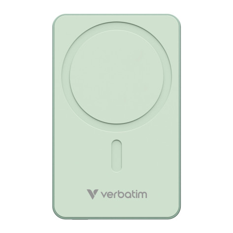 Външна батерия Verbatim Charge 'n' Go Essentials Power Bank Magnetic Wireless 10000mAh Green - 32228