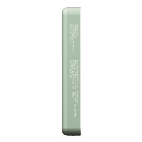 Външна батерия Verbatim Charge 'n' Go Essentials Power Bank Magnetic Wireless 10000mAh Green - 32228