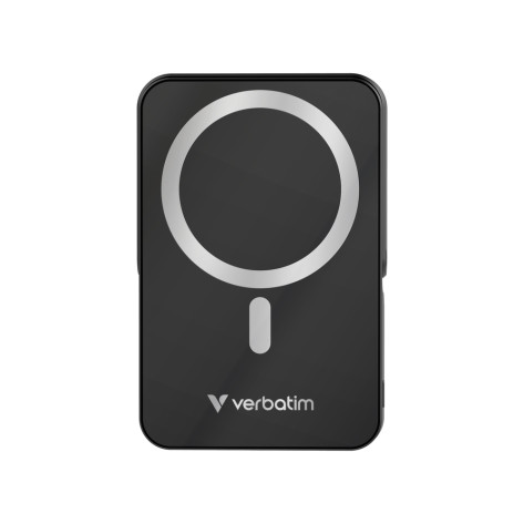 Външна батерия Verbatim Charge 'n' Go Power Bank with Stand Magnetic Wireless 10000mAh Black - 32264