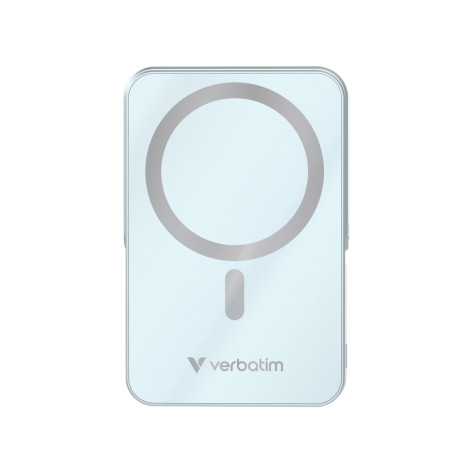 Външна батерия Verbatim Charge 'n' Go Power Bank with Stand Magnetic Wireless 10000mAh Blue - 32266