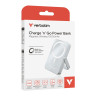 Външна батерия Verbatim Charge 'n' Go Power Bank with Stand Magnetic Wireless 10000mAh Blue - 32266