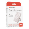 Външна батерия Verbatim Charge 'n' Go Power Bank with Stand Magnetic Wireless 10000mAh Pink - 32267