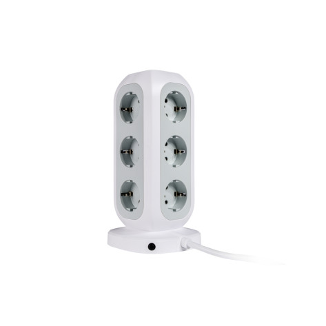 Разклонител Verbatim EUPT-01 EU Power Tower 11 AC with 2 x USB-C  - 49547