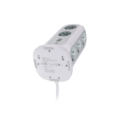 Разклонител Verbatim EUPT-01 EU Power Tower 11 AC with 2 x USB-C  - 49547