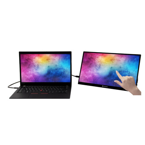 Монитор Verbatim PMT-15 Portable Touchscreen Monitor 15.6" Full HD 1080p Metal Housing - 49592