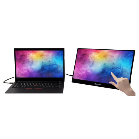 Монитор Verbatim PMT-17 Portable Touchscreen Monitor 17.3" Full HD 1080p Metal Housing - 49593
