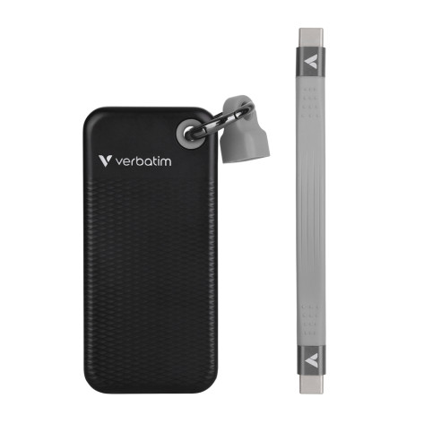 Твърд диск Verbatim Pocket SSD USB 3.2 Gen 2 2TB Black - 32194