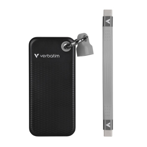 Твърд диск Verbatim Pocket SSD USB 3.2 Gen 2 512GB Black - 32282