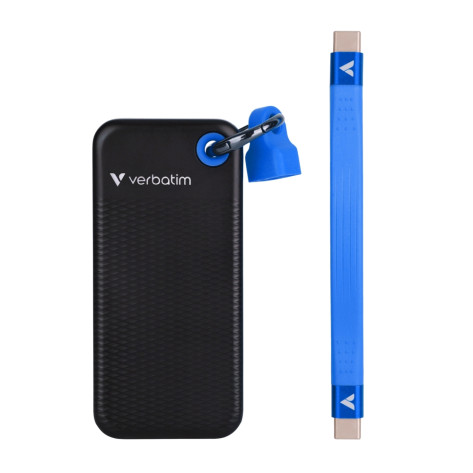 Твърд диск Verbatim Pocket SSD USB 3.2 Gen 2 512GB Black - 32283