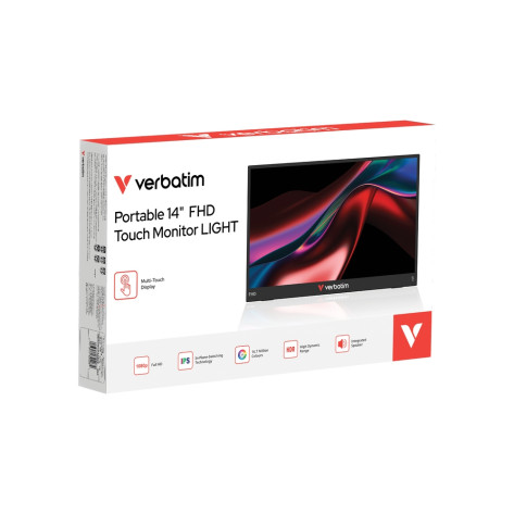 Монитор Verbatim Portable 14" FHD Touch Monitor LIGHT - 32400