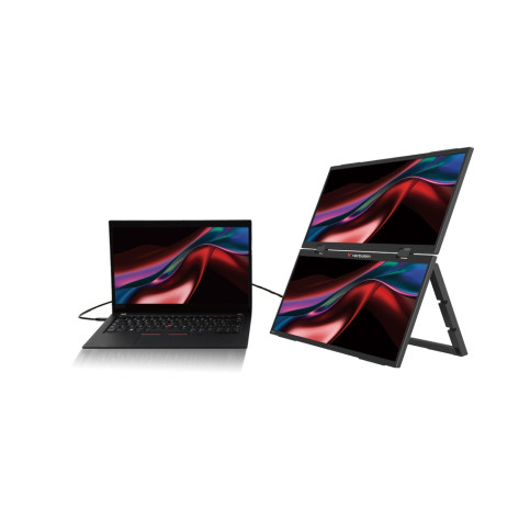 Монитор Verbatim Portable 15.6" Dual Monitor Essentials - 32403