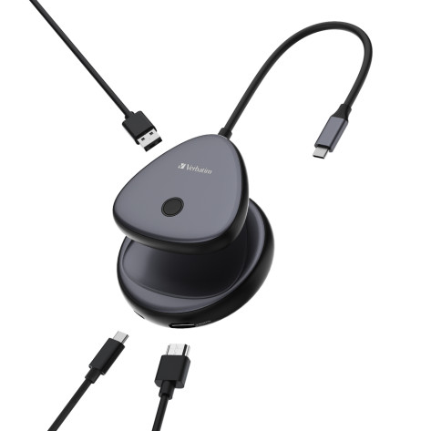 Адаптер Verbatim Share My Screen USB-C Wireless Display Adapter 4K with Hub WDA-02 - 32147