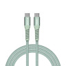 Кабел Verbatim Sync & Charge USB-C to USB-C 100W Magnetic 120 cm - Green - 31855