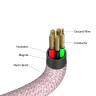 Кабел Verbatim Sync & Charge USB-C to USB-C 100W Magnetic 120 cm - Pink - 31857