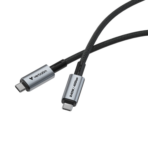 Кабел Verbatim Sync & Charge USB-C to USB-C 240W 40 Gbps 120 cm - 31847