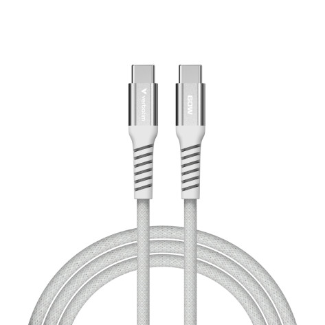 Кабел Verbatim Sync & Charge USB-C to USB-C 60W Magnetic 120 cm - Grey - 31850