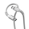 Кабел Verbatim Sync & Charge USB-C to USB-C 60W Magnetic 120 cm - Grey - 31850