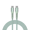 Кабел Verbatim Sync & Charge USB-C to USB-C 60W Magnetic 120 cm - Green - 31864