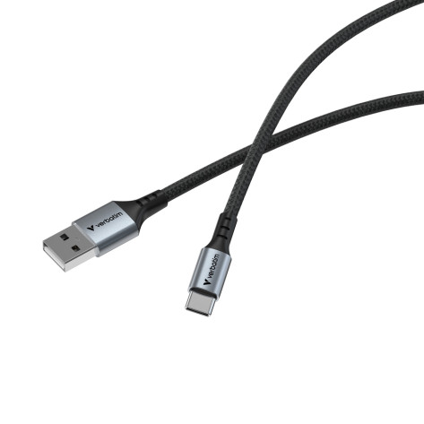 Кабел Verbatim Sync & Charge USB-A to USB-C 18W 120 cm - 31843