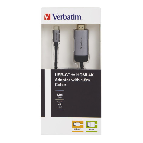 Адаптер Verbatim USB-C to HDMI Adapter - USB 3.1 Gen 1 - 49144