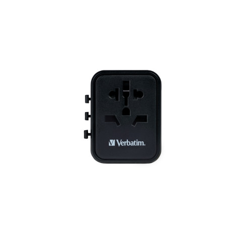 Адаптер Verbatim UTA-01 Universal Travel Adapter with 2 x USB-A ports - 49543