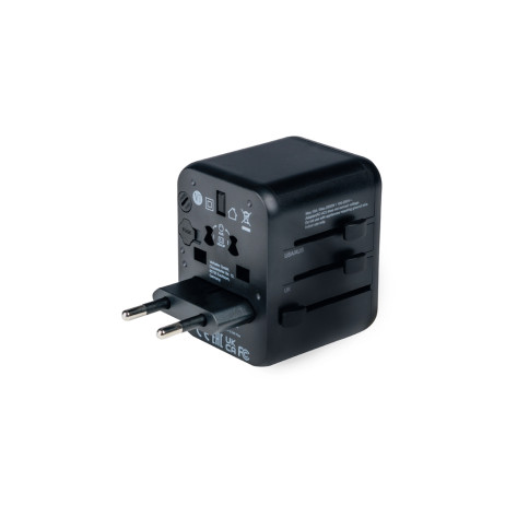 Адаптер Verbatim UTA-01 Universal Travel Adapter with 2 x USB-A ports - 49543