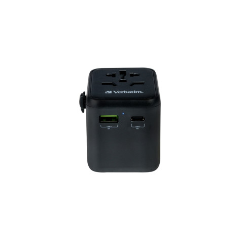 Адаптер Verbatim UTA-02 Universal Travel Adapter with 1 x USB-C PD 20W  - 49544