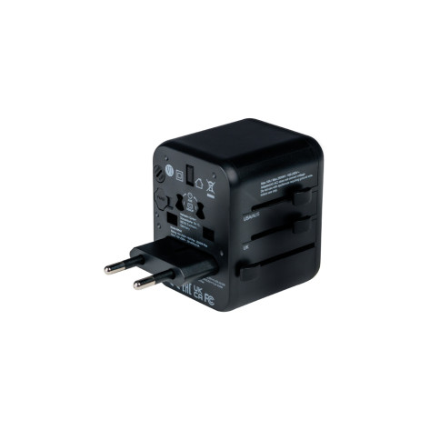 Адаптер Verbatim UTA-02 Universal Travel Adapter with 1 x USB-C PD 20W  - 49544