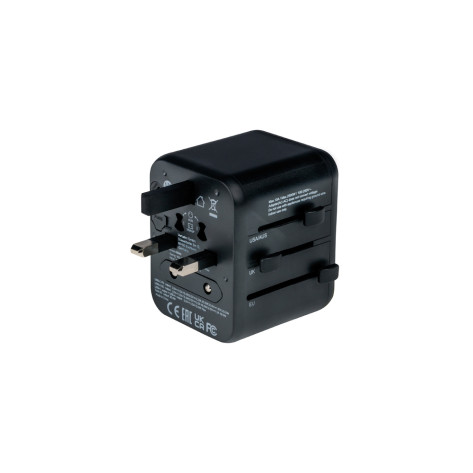 Адаптер Verbatim UTA-02 Universal Travel Adapter with 1 x USB-C PD 20W  - 49544