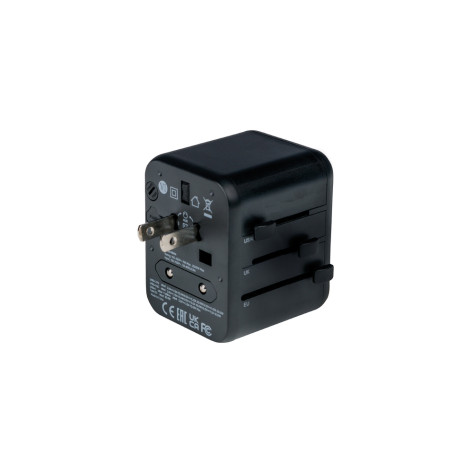 Адаптер Verbatim UTA-02 Universal Travel Adapter with 1 x USB-C PD 20W  - 49544
