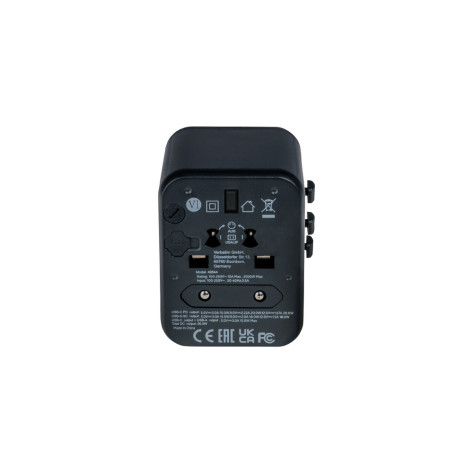 Адаптер Verbatim UTA-02 Universal Travel Adapter with 1 x USB-C PD 20W  - 49544