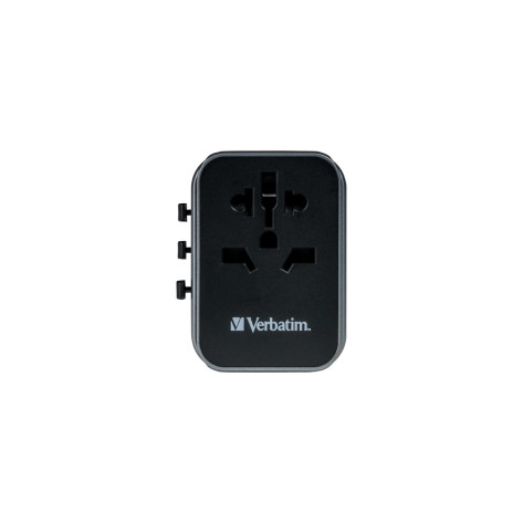Адаптер Verbatim UTA-03 Universal Travel Adapter with 1 x USB-C PD 30W & QC 3.0  - 49545