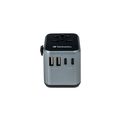 Адаптер Verbatim UTA-03 Universal Travel Adapter with 1 x USB-C PD 30W & QC 3.0  - 49545
