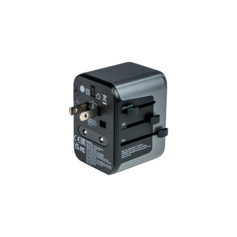 Адаптер Verbatim UTA-03 Universal Travel Adapter with 1 x USB-C PD 30W & QC 3.0  - 49545